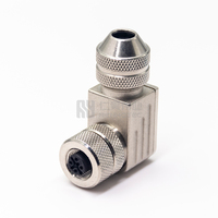 Conector de Cable M12 para Sensor, Montaje en Placa, 5 Pines, Blindado, Cableado en Campo, 2, 3, 4, 5, 6, 8, 12 Pines