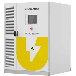 PISEN CUBE kabinet daya 232kwh, Penyimpanan Energi komersial industri baterai lithium 200kW sistem penyimpanan energi hibrida