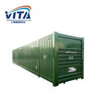 Conteneur maritime sec VITA de 53 pieds, norme ISO, matériau SPA-H, capacité de 100 m³, couleur bleue, boîte verrouillable pour le transport