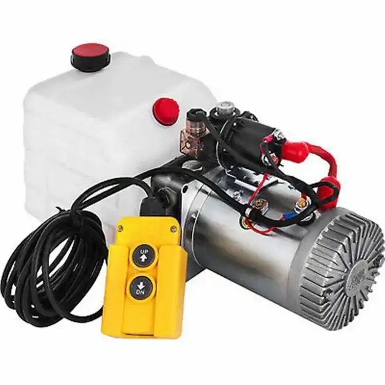 12 Volt Hydraulic Power Unit Double Acting Tipper Truck Hydraulic Power Unit Snow Plow Power Unit