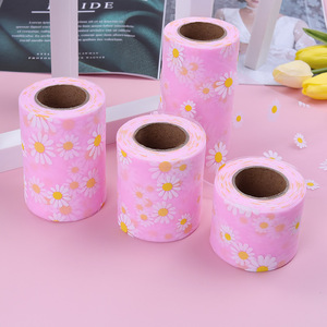 Rotolo di Tulle in Poliestere con Motivo Floreale a Margherita, 7,5cm x 15cm * 25 Iarde per Accessori Fai-da-Te come Fiocchi, Cappelli, Bambole e Tutù - Product Image 3