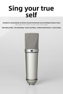מיקרופון הקלטה קריוקי ML87 עם כניסת/יציאת XLR מותאמת אישית, המשמש באולפני הקלטות ובאולפנים. - Product Image 3