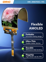 Modul Layar LCD TFT AMOLED Berbagai Ukuran Grosir, Layar OLED Bulat Persegi untuk Perangkat IoT Industri