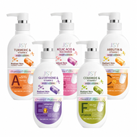 Koleksi Lotion Tubuh Vitamin 500ml dengan Varian A, B3, C, E, dan F untuk Melembapkan Kulit Kering dan Kulit Lembut Bercahaya Label Pribadi
