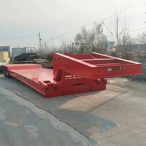 <span class=keywords><strong>Semirremolque</strong></span> <span class=keywords><strong>de</strong></span> plataforma baja <span class=keywords><strong>de</strong></span> 3 ejes y 60 toneladas con <span class=keywords><strong>cuello</strong></span> <span class=keywords><strong>de</strong></span> <span class=keywords><strong>cisne</strong></span> hidráulico para trabajo pesado - Product Image 4