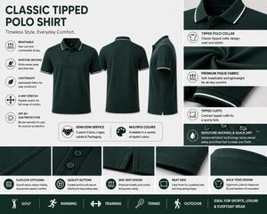 Camiseta Polo de Piqué 100% Algodón para Hombre, Transpirable, Suave al Tacto, Diseño de Logotipo Personalizado, OEM ODM, Uniforme Informal - Product Image 2