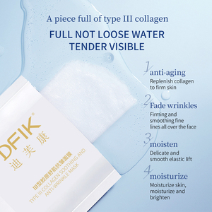 Mascarilla facial de hidrogel de colágeno profundo de etiqueta privada OEM antiarrugas mascarilla hidratante para el cuidado de la piel durante la noche - Product Image 3