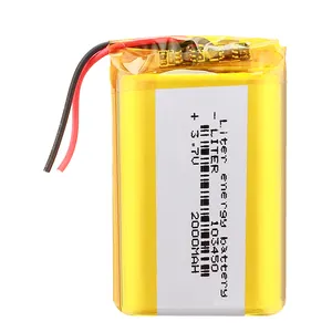 Bateria de polímero de lítio recarregável, atacado, 3.7v 103450 2000mah