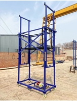 Échafaudage mobile télescopique électrique de 0,5 tonne, 2 à 6 mètres, plateforme de levage pour la construction