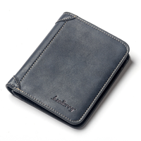 Dompet Pria Gaya Retro Kelas Atas dengan Bukaan Terbuka, Slot Kartu Ganda, Kapasitas Besar, Lapisan Poliester, Dompet Kulit PU
