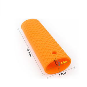 Housse de support de poêle à sauce <span class=keywords><strong>en</strong></span> <span class=keywords><strong>Silicone</strong></span>, avec couvercle antidérapant, pièces ustensiles de cuisine uniques, outils de cuisine uniques, <span class=keywords><strong>poignée</strong></span> de poêle - Product Image 6