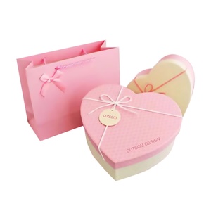 Wholesale Custom Design <b>Pink</b> Luxury Fashion Romantic Style Heart Shaped <b>Gift</b> <b>Boxes</b> - Product Image 2