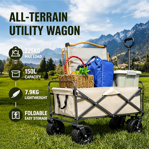 Vente en gros <span class=keywords><strong>Chariot</strong></span> <span class=keywords><strong>de</strong></span> camping pliable et surdimensionné <span class=keywords><strong>Chariot</strong></span> <span class=keywords><strong>de</strong></span> pique-nique en acier inoxydable avec <span class=keywords><strong>chariot</strong></span> pour remorque <span class=keywords><strong>de</strong></span> camp - Product Image 1