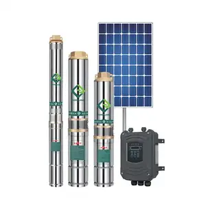 Venda quente agricultura 24v 48v dc motor solar submersível água bomba para poço profundo