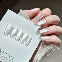 XEIJAYI UV Gel Nail Polish Mirror Porcelain White Cat's Eye Whitening Super Flash Gel Bersertifikat MSDS untuk Toko Kuku