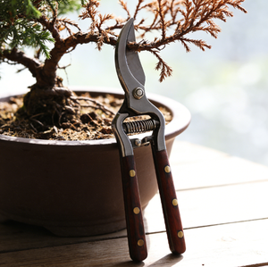 กรรไกรสแตนเลสแบบคลาสสิกด้ามจับไม้ที่ใช้ในสวนใช้ในงาน DIY และอุตสาหกรรม - Product Image 4