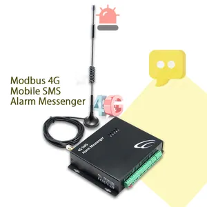 UMT4-MS-4G uploads Modbus data melalui jaringan seluler 4G nirkabel GSM sistem Alarm rumah