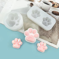 Moule en résine 3D Patte de Chat Diamantée - Moule en silicone Griffe de Chat pour bougies DIY, savons, bijoux en époxy et décoration de chambre Kawaii