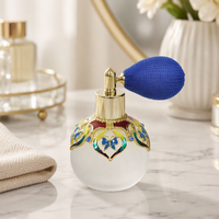 50ml breveté métal papillon parfum atomiseur pompe pulvérisation huile citrouille verre gaz sac Air Ball Attar bouteille rechargeable cadeau #59805
