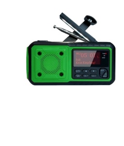 Pin Năng Lượng Mặt Trời Lên Dây Cót 5W 6000Mah Đèn Khẩn Cấp Tự Cấp Dab + Đèn Pin Sạc Tay Quay Led Usb Radio Noaa - Product Image 1