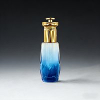 Offre Spéciale – Flacons en Verre Coniques Dorés de 45 ml avec Compte-gouttes et Flacons Pompe Airless Bleus Diamant de 45 ml pour Huiles Essentielles, Lotions et Parfums
