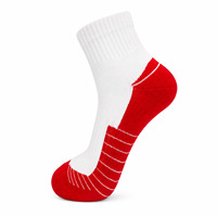 Chaussettes de course professionnelles mi-mollet à fond épaissi, absorbantes et respirantes pour hommes