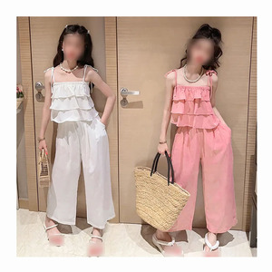 Ensemble d'Été Décontracté Deux Pièces pour Adolescentes – Vêtements Stylisés sans Manches - Product Image 1