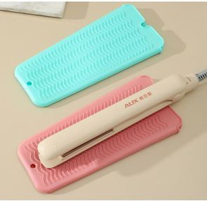 Alfombrilla de Silicona Resistente al Calor para Rizador de Pelo, con Orificio para Colgar, Bolsa de Almacenamiento Reutilizable, Práctica Herramienta de Peinado para Viajes - Product Image 1