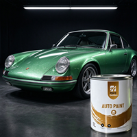 Peinture automobile acrylique Top Populaire 1K Vert Cristal Nacré, revêtement de personnalisation automobile, couleur incontournable