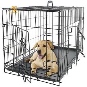 Jaula de alambre de hierro para mascotas, jaula de alambre de alta resistencia para animales de compañía, hecho en China, precio barato, EUR