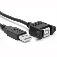 Cable de Impresora Mini USB a Tipo B Hembra de Buena Calidad para Montaje en Panel