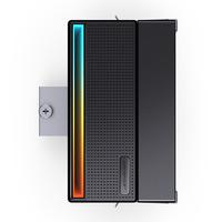 Ventilateur de refroidissement CPU Jonsbo CB40 ARGB en cuivre et aluminium avec LED RGB, roulement fluide silencieux, pour boîtier d'ordinateur de jeu, 120 mm, 77 CFM