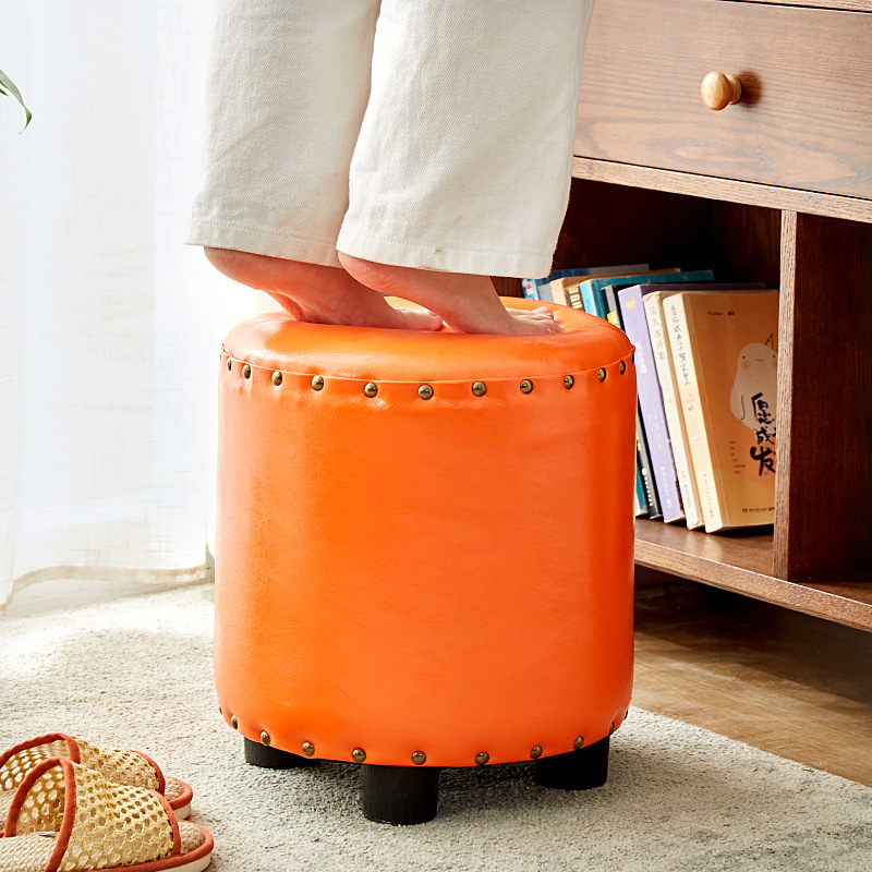 LH-024 скамеечка для ног Бытовые Красочные Портативный Османской Табуреты детские зеленый пуфом крышка