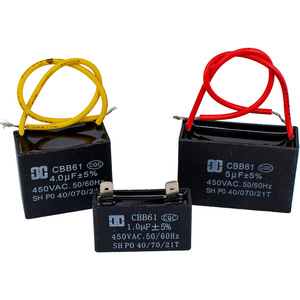 Condensateur de démarrage Double Gold CBB61 1.0/4.0/5.0UF 450VAC pour moteur de ventilateur, hotte aspirante, climatiseur - Product Image 1