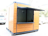 Kiosque de conception de magasin préfabriqué mobile extérieur Café-restaurant à vendre