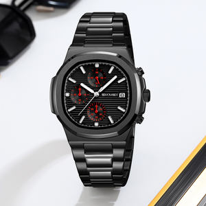 Reloj de Pulsera Deportivo de Acero SKMEl 9374 para Hombre, Resistente al Agua, con Diseño Nuevo, Cronógrafo de Tres Ojos - Product Image 1