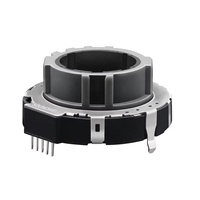 Potentiomètre annulaire QA48 48 mm avec LED, compatible PIN à PIN avec Alps RK45B Panasonic EWV, axe creux 10K 24 mm