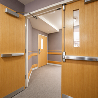 Vente flash AORUISI, panneau de porte en acier inoxydable au design moderne, prévention incendie, intérieur commercial, sortie de secours, hôtels, finition