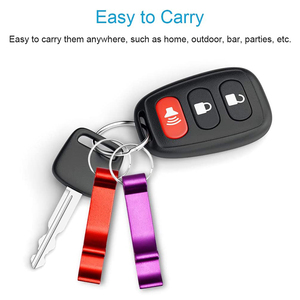 Logo personnalisé porte-clés en alliage d'aluminium ouvre-bouteille de bière durable Barware pour la fête à la maison et l'utilisation de bar cadeau promotionnel - Product Image 5