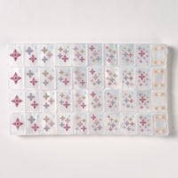 Jeu de tuiles de Mahjong américain en nacre et acrylique, design artistique américain, jeu de société de divertissement moderne et portable