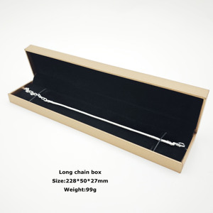 Kotak Perhiasan Sudut Siku Gaya Fashinal untuk Cincin, Kalung, dan Liontin Emas, Kemasan Mewah - Product Image 4