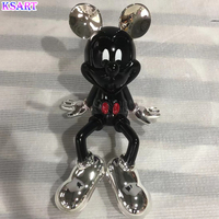 Dessin animé Mickey Minnie assis sur une chaise Dessin animé créatif Speelgoed Mickey Minnie statue