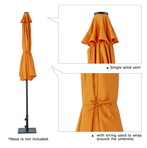 Sombrilla Plegable de Diseño Moderno Naranja para <span class=keywords><strong>Patio</strong></span> Exterior, Estructura de Acero con Recubrimiento en Polvo, Impermeable y Resistente al Viento, 1.35m, Sombrilla de Pesca - Product Image 4