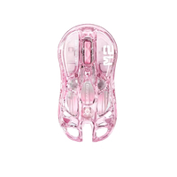 Souris de jeu GravaStar Mercury M2 Hollow, sans fil, tri-mode, USB, optique, RGB, transparente, alliage, capteur PAW3395, légère, Esports