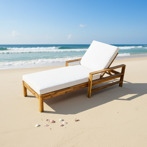Chaises longues <span class=keywords><strong>de</strong></span> piscine U_Style modernes et écologiques <span class=keywords><strong>en</strong></span> <span class=keywords><strong>bois</strong></span> <span class=keywords><strong>d</strong></span>'acacia avec dossier réglable, coussins, pour jardins extérieurs, terrasses, chaises longues <span class=keywords><strong>de</strong></span> <span class=keywords><strong>jardin</strong></span> - Product Image 3