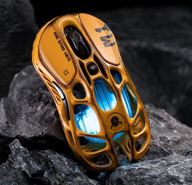 GravaStar Mercury M1 Pro Combat Yellow Special Edition Tri-Mode Wireless Gaming Mouse PAW3395 26K DPI 88g Magnesium Alloy
