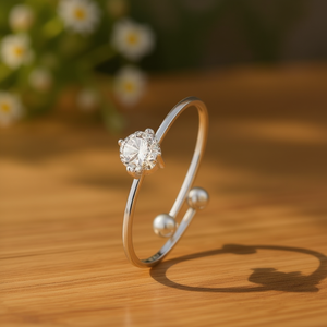 Anillo Moderno de Acero Inoxidable A337 para Mujer, Chapado en Plata 925, Joyería de Alta Calidad - Product Image 3