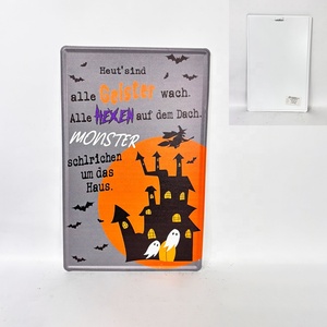 Letreros Metálicos Pintados de <span class=keywords><strong>Halloween</strong></span>, Impresiones Variadas en Lámina, Venta al por Mayor, Decoración de Pared para Bares y Garajes, Divertidos, Retro, Vintage - Product Image 2