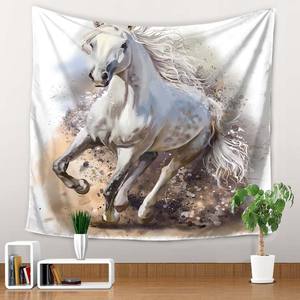 King size personnalisé fait cool <span class=keywords><strong>cheval</strong></span> <span class=keywords><strong>tapisserie</strong></span> d'impression pour la décoration intérieure - Product Image 5