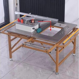 <span class=keywords><strong>Sierra</strong></span> <span class=keywords><strong>circular</strong></span> eléctrica portátil sin polvo para carpintería, máquina de corte de MDF, herramientas de <span class=keywords><strong>sierra</strong></span> de mesa deslizante de doble hoja - Product Image 6